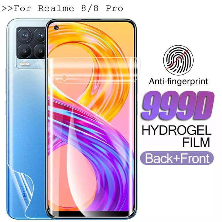 For Realme 8 Hydrogel Back Poly - Transparent (Only Back)