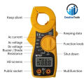 Portable MT87 LCD Digital Clamp Meter Multimeter - Equipped with AC/DC Voltage Tester - Current Resistance Measurement Capability.