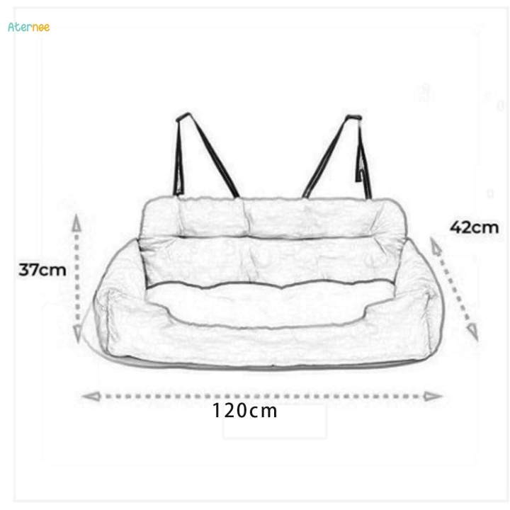 Seat%20Dog%20Car%20Travel%20Bed%20with%20Removable%20Cover%20Soft%20Pet%20Travel%20Booster%20Seat%20Dark%20Gray%20XL%20-%20Image%204