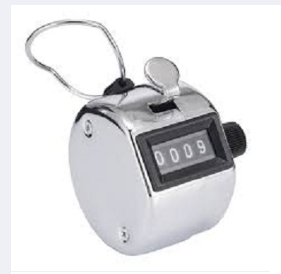 Handheld Digital Hand Tally Counter 4 Digit Number Manual Counting