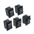 10Pcs- 6A 3Pin BLACK Color MICRO Rocker Switch 3 Pin 6A 250V 2 Positions SPDT ON OFF Boat Rocker Switches Power Rocker Switches Electronic Projects. 