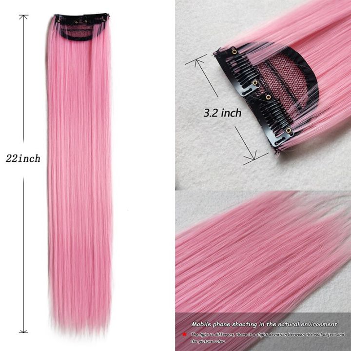Synthetic%201%20PC%20Colored%202Clips%20in%20Hair%20Extension%20Straight%20Hairpieces%20Pink%20Purple%20Green%20Natural%20Hair%20Extension%20Hair%20Pieces%20-%20Image%203