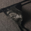 Men's Faux Leather Singlet Underwear Men's Personality Sao T-Back Sexy Sexy Low Waist. 