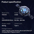 Tablet Cooler Fast Cooling Tablet Radiator Magnetic/Clip On Semiconductor Radiator Video Streaming Fan Temperature Display Radiator.