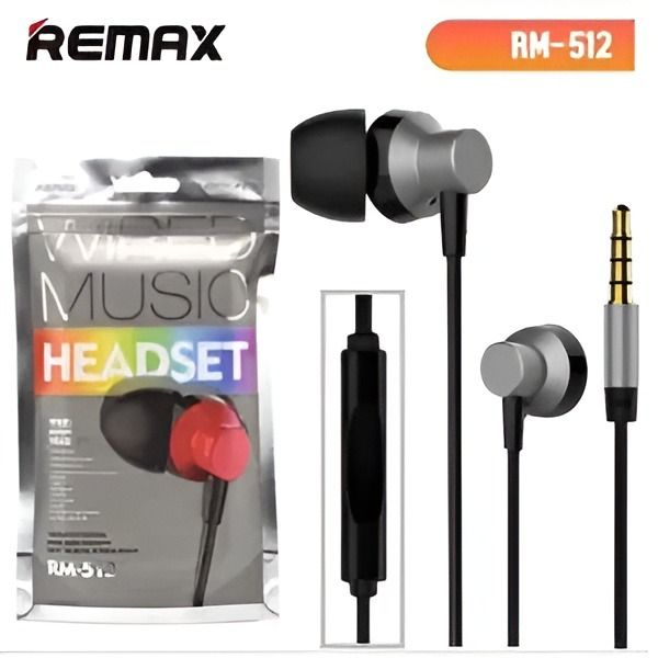 Remax Earphone Rm 512 Earphone - Ear Phone - Headphone | Daraz.com.bd