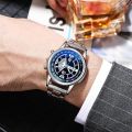 Blue Light Glass Watch Elegant Men's Quartz Watch with Round Dial Formal Business Style Scratch Resistant for Accurate for Men. 
