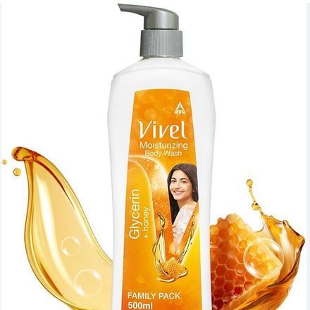 Vivel Moisturizing Body Wash Glycerin & Honey Shower Gel - 500 ml (Indian)