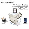 TYPE C USB Flash Drive OTG 2 IN 1 USB Stick 3.0 128GB Pen Drive 64GB 256GB 512GB Pendrive Memory Disk. 