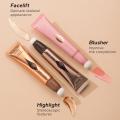 2024 BEAUTY GLAZED Liquid Blush Velvet Matte Natural Cream Multi-use Cheek Eye Tint Peach Blush Applicator Makeup Cosmetic 2023 JokeTJokeJ.