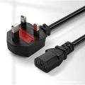 AC85V-265V 10A 1.5M/3M 3PIN EU Cord US UK AU Plug IEC C13 C13 TO C14 Extension Power Adapter Cable For Dell Desktop PC Monitor. 
