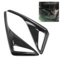 2Pcs Car Carbon Fiber Rear Fog Lamp Cover Trim for Toyota Chr. 