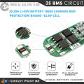 3S BMS 20A Standard Version Circuit Module 11.1V 12.6V 3 x 18650, AA, AAA Lipo Li-ion Lithium Battery Protection Board..