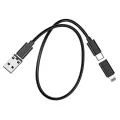 Hoco U114 Multi Functional Fast Charging Data Cable Set Type C to Type C 60W 3A with Portable Storage Mobile Holder. 