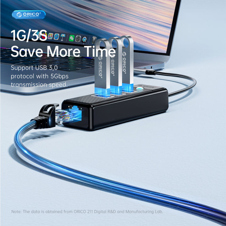 ORICO%20PW3UR-C3%204-Port%20USB%203.0%20Hub%20With%20Gigabit%20Ethernet%20RJ45%20Port%20-%20Image%204