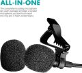 Lavalier Microphone Compatible with DJI Osmo Pocket 3, Insta360 X2 X3 Cameras - USB-C Lavalier Lapel Clip External Microphone.