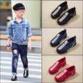 Spring Children Baby Shoes For Boys Loafers Moccasins Girls Casual Canvas Shoes Kids Flats Student Outdoor Soft Bottom Sneakers.