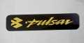 Pulsar Front Name Plate For Motorcycle gold. 