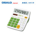 【DIV MALL】OSALO Desktop Calculator ABC12 Digit Display Solar Energy Dual Supply OS-837VC.