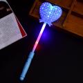 【Yurui】Heart Five-pointed Design Flashing Fairy Wand Magic Stick Toy. 