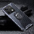 For Redmi Note 13 Pro Plus case Clear Rugged Honeycomb Design Silicone Armor Shockproof Kickstand Holder For Redmi Note 13 Pro Back Cover Phone Cases. 