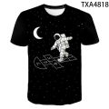 Cool Funny Universe Planet Space Galaxy Astronaut 3D T shirt Men Women Children Moon Print Star Sky Boy Girl Fashion Tops Tees.