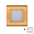 LED Stair Light Wall Lamp Square Recessed Step Lamp aisle lights Footlight Embedded walls lighting with 86 type BOX.