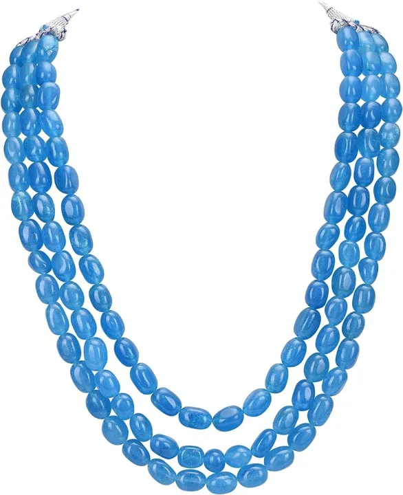 3%20Layer%20Ruby%20Smooth%20Oval%20Shaped%20Strand%20Beads%20-%20Necklace%20For%20Girls%20-%20Image%204