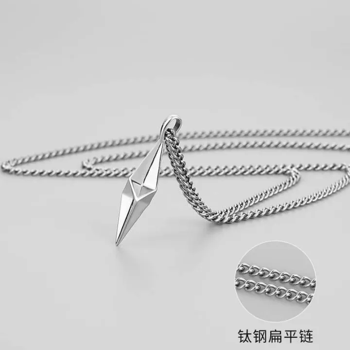 Titanium%20Steel%20Necklace%20Men's%20Trendy%20Light%20Luxury%20Original%20Geometric%20Diamond%20Pendant%20ins%20Cool%20Style%20Simple%20Jewelry%20Female%20Chain%20-%20Image%203