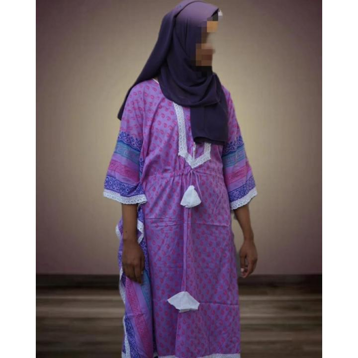 Lavender short kaftan main image 0