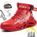 Fashion Safety Shoes Men Steel Toe Work Shoes Puncture Proof Sneaker Man Industrial Work Safety Boots Breathable Protective Boot BunnyGarden.