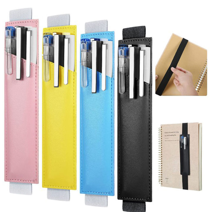 Adjustable Elastic Band Pen Clip Creative Business Notebook Pen Holder BAWEI