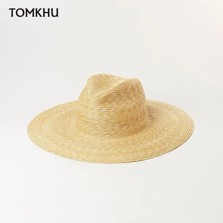 Women%20Summer%20Jazz%20Hat%20100%25%20Crocheted%20Wheat%20Straw%20Hat%20Body%20Craft%20Millinery%20Base%20Fedora%20Panama%20Beach%20Sun%20Hats%20Chapeu%20Unisex%20Caps%20-%20Image%204