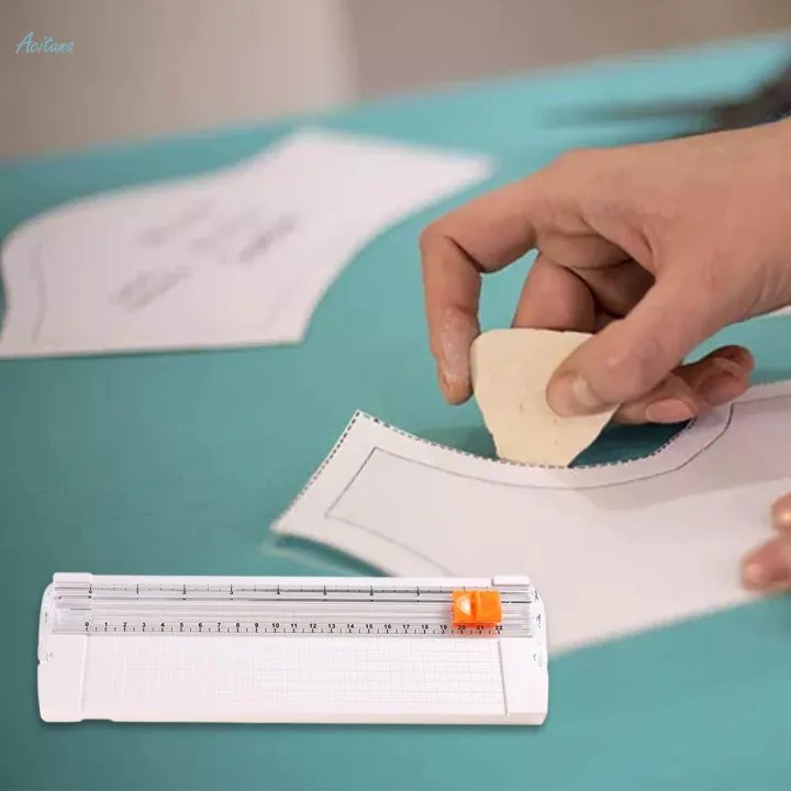 Small Paper Cutter DIY Craft Projects Paper Ruler Paper Trimmer Standard Cutting for Card