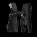 Motowolf Motorcycle Raincoat Suit Waterproof Windproof Reflective Jacket and Pants with Carrying Bag.