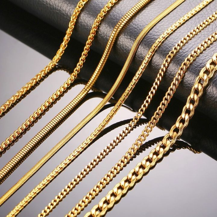 Vnox%203-6MM%20Tone%20Snake%20Cocoon%20Curb%20Link%20Flat%20Box%20Wheat%20Chains%20Stainless%20Steel%20Men%20Necklace%20Choker%20Jewelry%2024%20inch%20-%20Image%204