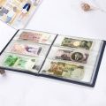 60/90 Pockets Paper Money Album Collection Banknote Stamps Book Soft Leather Note. 