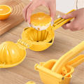 round juicer Multifunction increase PP Plastic Juice squeezer yellow Square Manual press for kitchen tools Dining room. 