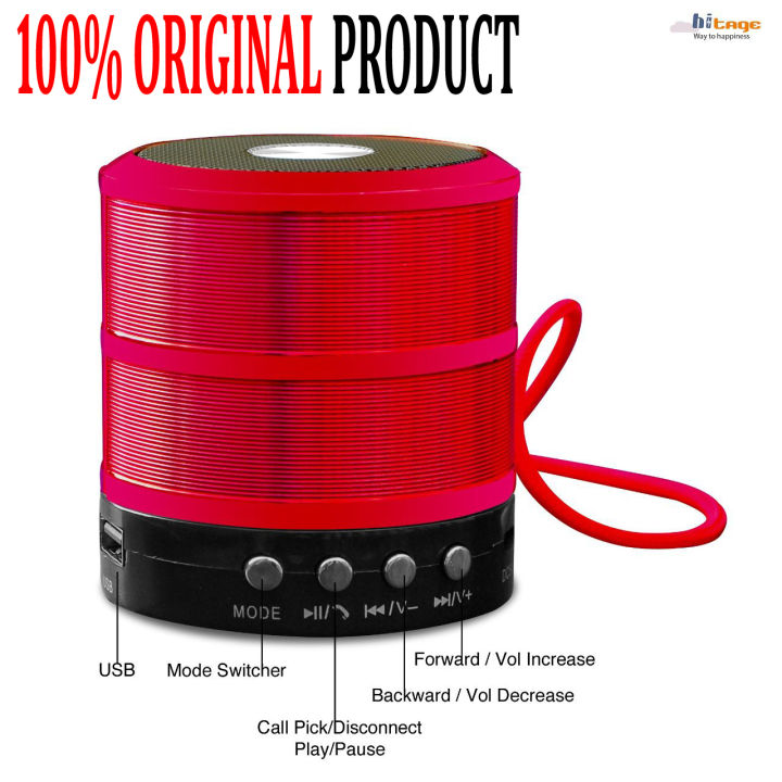 Ws 887 Mini Metal Wireless Bluetooth Speaker