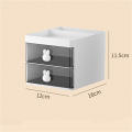 【Stylish】 Plastic Desktop storage box Multi-functional Makeup Cosmetic storage Drawer divided plastic box for Vanity table. 