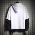Patchwork Hoodie Men High Street Harajuku Hooded Sweatshirts Mens Letter Print Hoodies Streetwear Hop Pullover Hoodie.