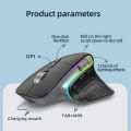 Jelly Comb Bluetooth+2.4G Wireless Mouse RGB Gaming Mouse for Gamer 4000DPI Rechargeable Computer Ergonomic Mice Slient. 