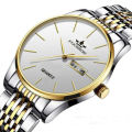 Nax Fourron Fashion Business Waterproof Calendar Stainless Steel Strap Quartz Watch For Men. 