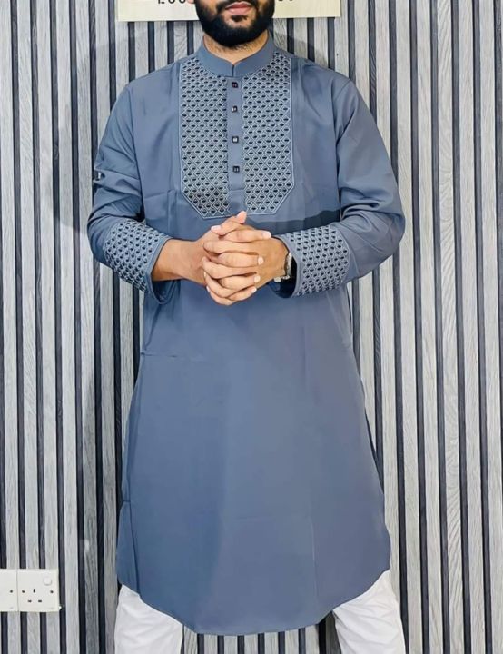 Men's%20Semi%20Long%20Embroidery%20Work%20New%20Panjabi%20For%20Men%20(Snap%20Button/%20%E0%A6%9F%E0%A6%BF%E0%A6%AA%20%E0%A6%AC%E0%A7%81%E0%A6%A4%E0%A6%BE%E0%A6%AE)%20-%20Image%203