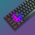 MageGee TS92 Wireless 60% Gaming Keyboard, Compact 61 Keys Rechargeable RGB Backlit Office Keyboard. 