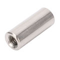 Threaded Sleeve Rod, High Strength M6x1.0 Round Coupling Nut Stainless Steel 20 Pcs for Mechanical Maintenance. 
