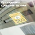 Car Static Paste Stickers Windshield Electrostatic Annual Inspection Labels Auxiliary Static Decals Glass Traceless Stickers.