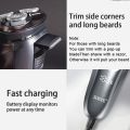 Electric Shaver for men's electric shaver Smart razor for Beard timmer IPX7 waterproof Wet And Dry shaving machine Men Shaver.