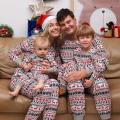 Mommy and Me Xmas New Year Clothes Father Mother Kids Pajamas Set Christmas Family Matching Outfits Look Plaid Deer Mom Baby.
