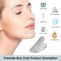 （NEW） Gua Sha Board Facial Gua Sha Scrapers Board Plate Tool Stainless Steel Gua Sha Massage Tool Natural Universal Facial Metal Gua Sha Board for SPA. 