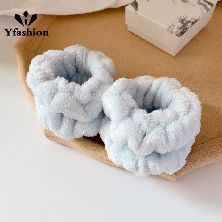 Yfashion%202pcs%20Wrist%20Towels%20For%20Washing%20Face%20Solid%20Color%20Sweat%20Absorbing%20Wristband%20For%20Sports%20-%20Image%202